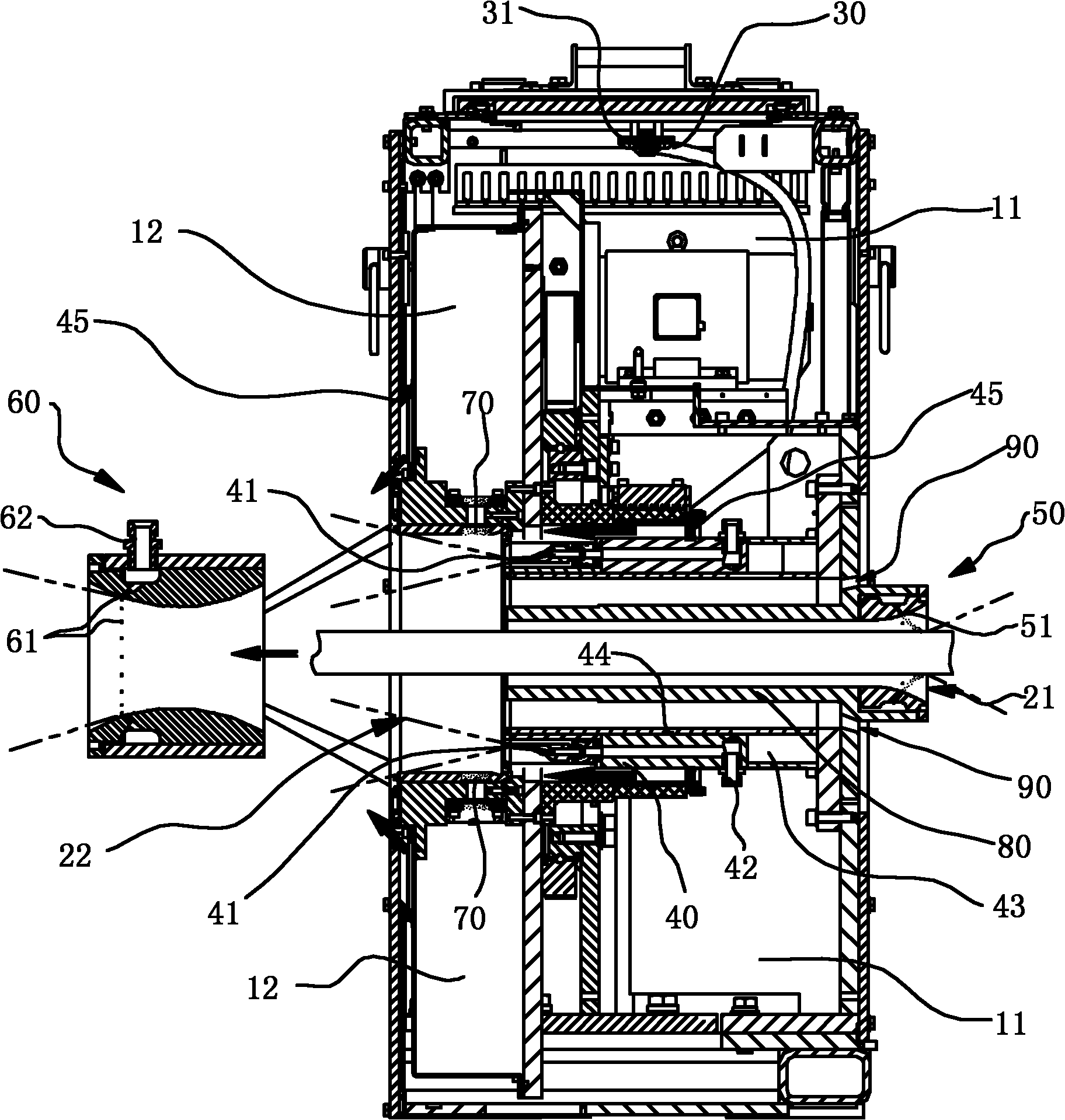 Sealing device for diameter gauge
