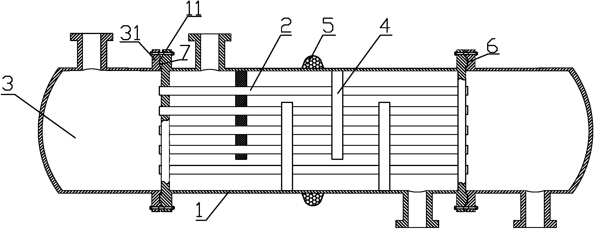 Novel fixed tube-sheet heat exchanger