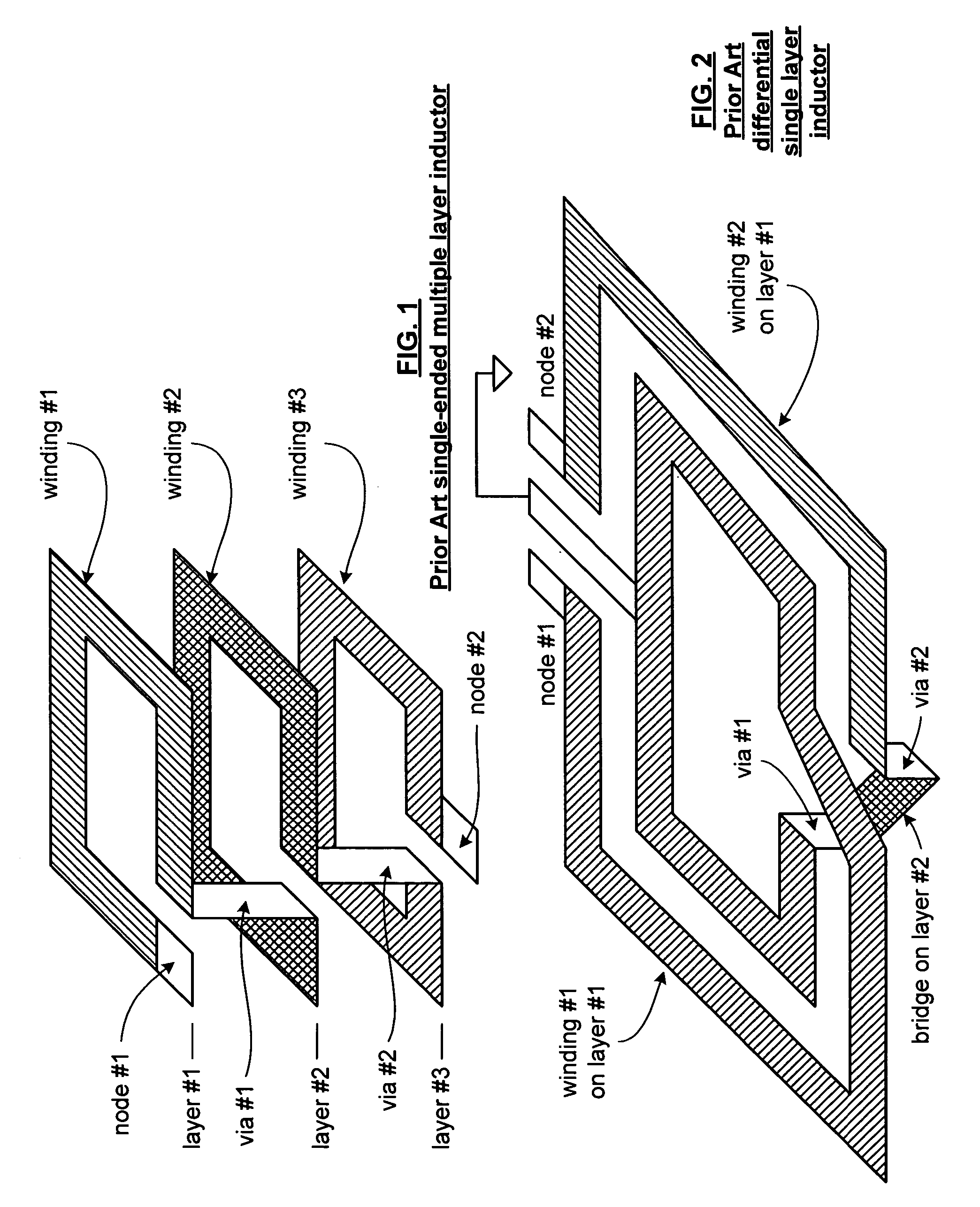 On-chip differential multi-layer inductor