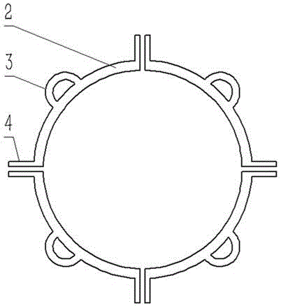 Reinforced hoop for vaporization cooling flue