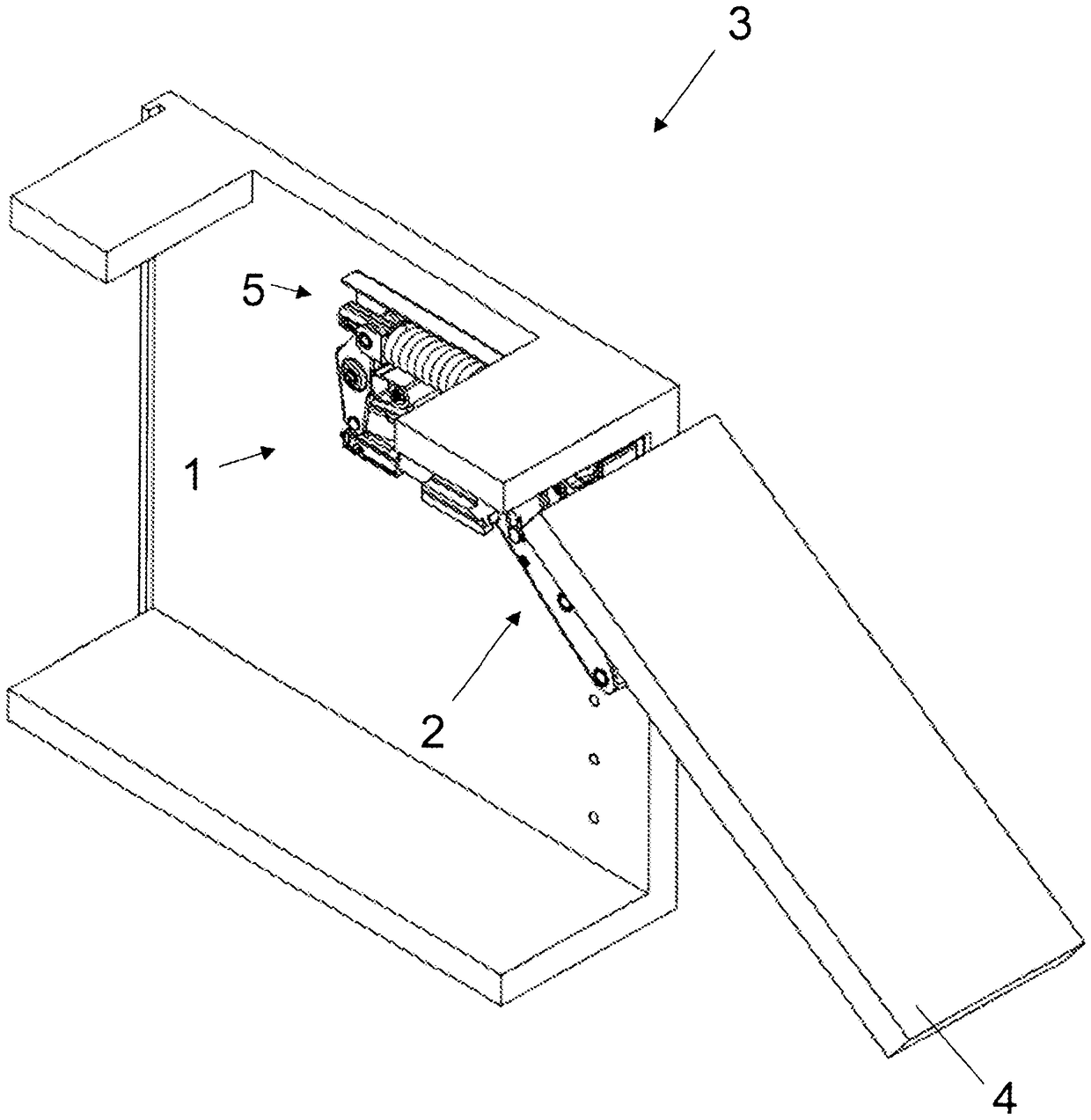 Actuating arm drive