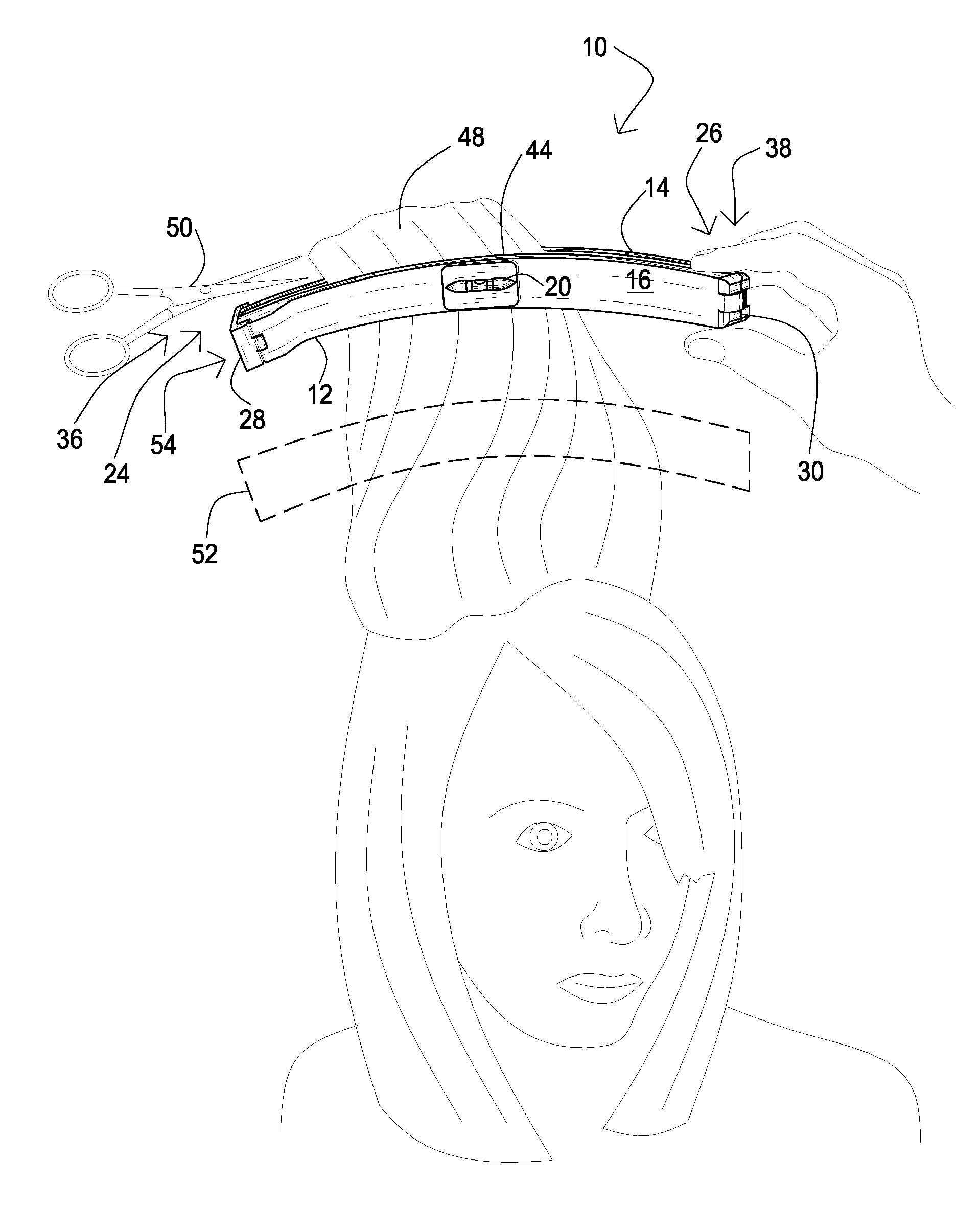 Method of hair cutting using a hair cutting device