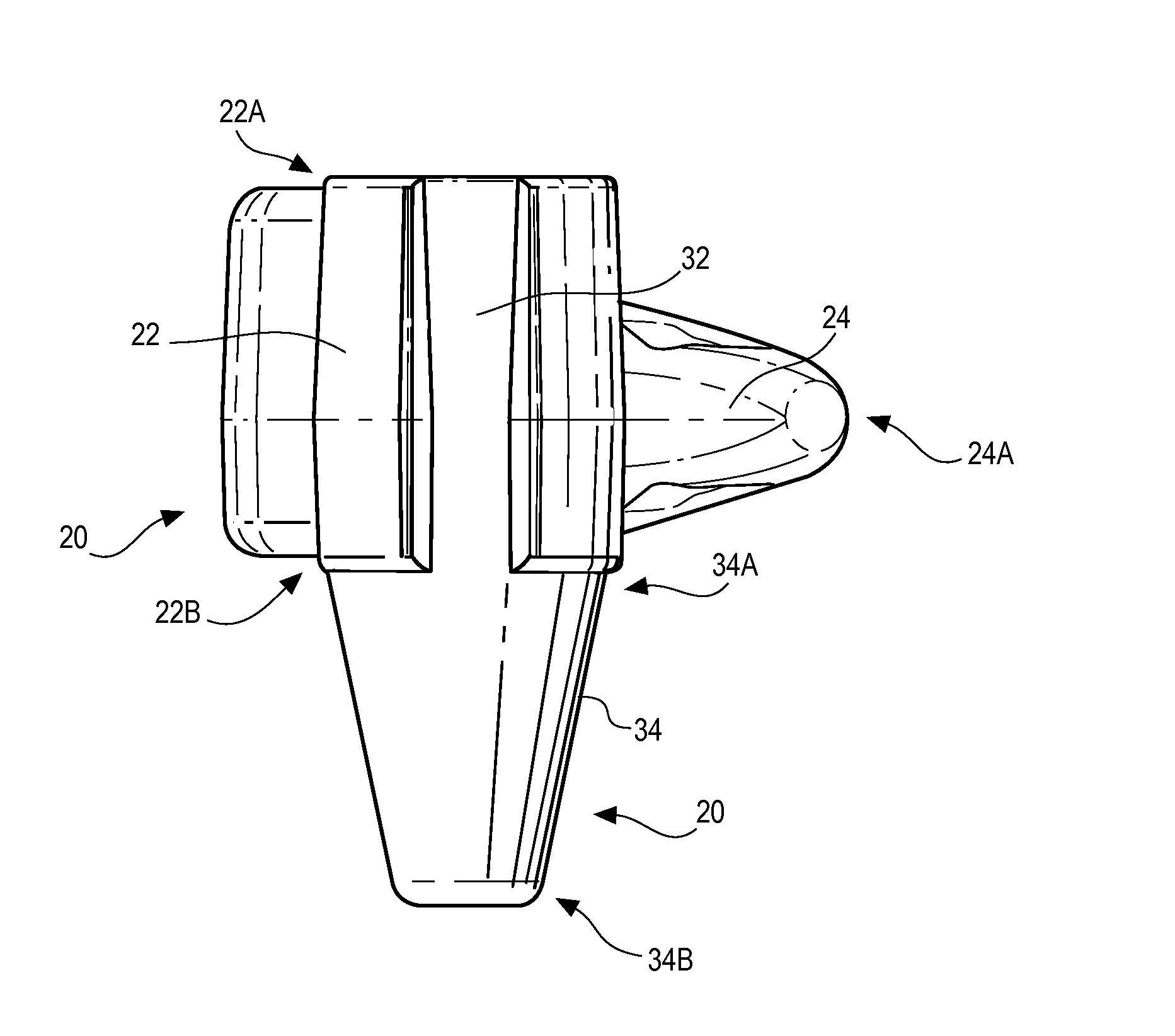 Ear plug with container