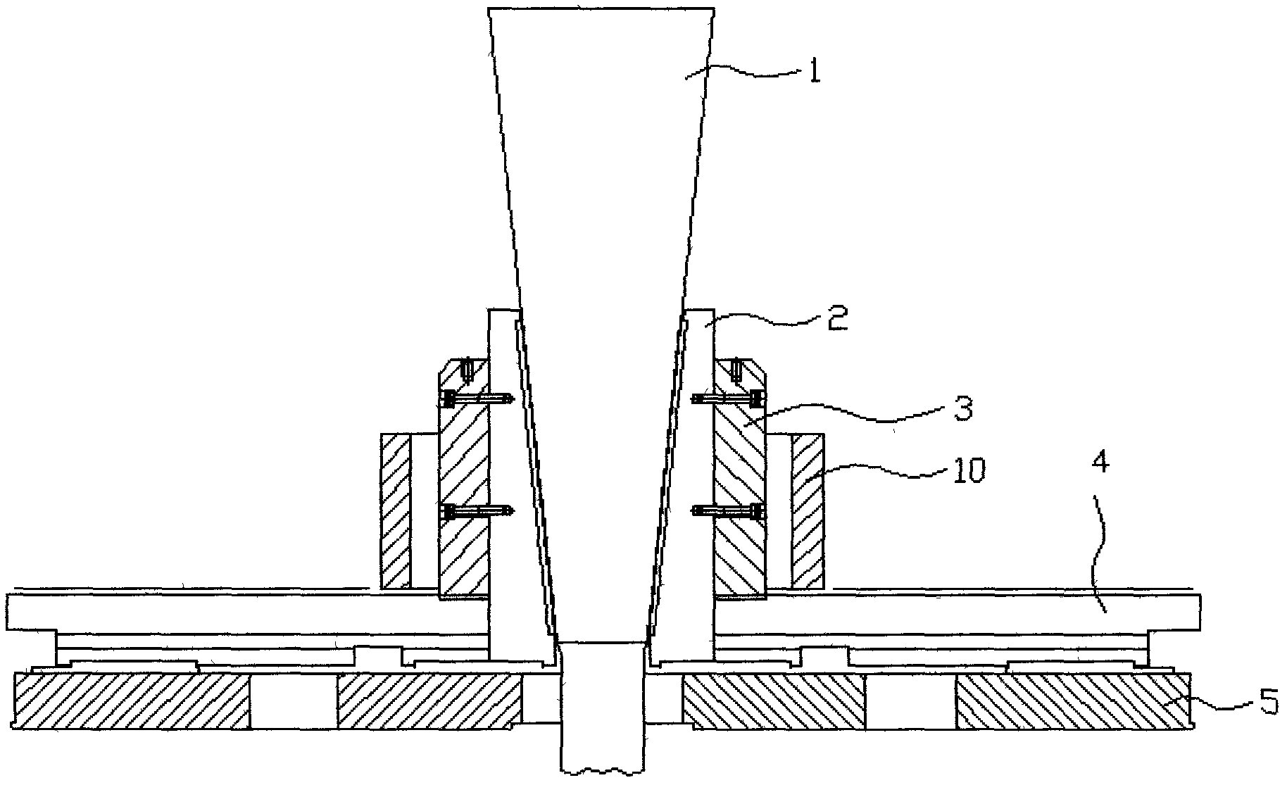 Method for thermally bulging high-temperature alloy rectangular ring rolled member