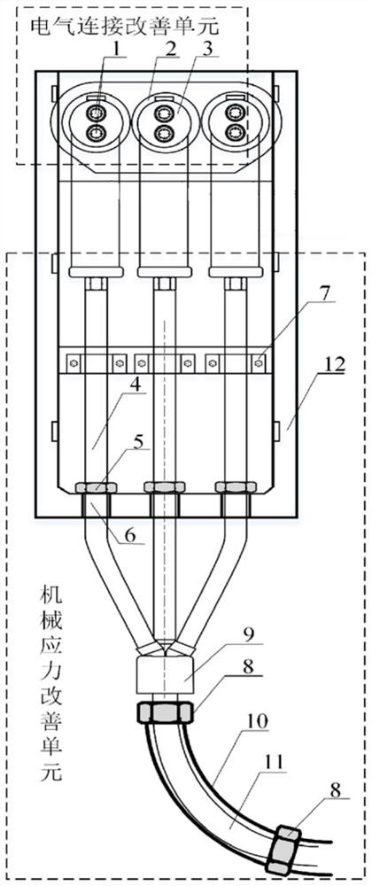 Cable terminal assembly and cable terminal abnormal heating monitoring system