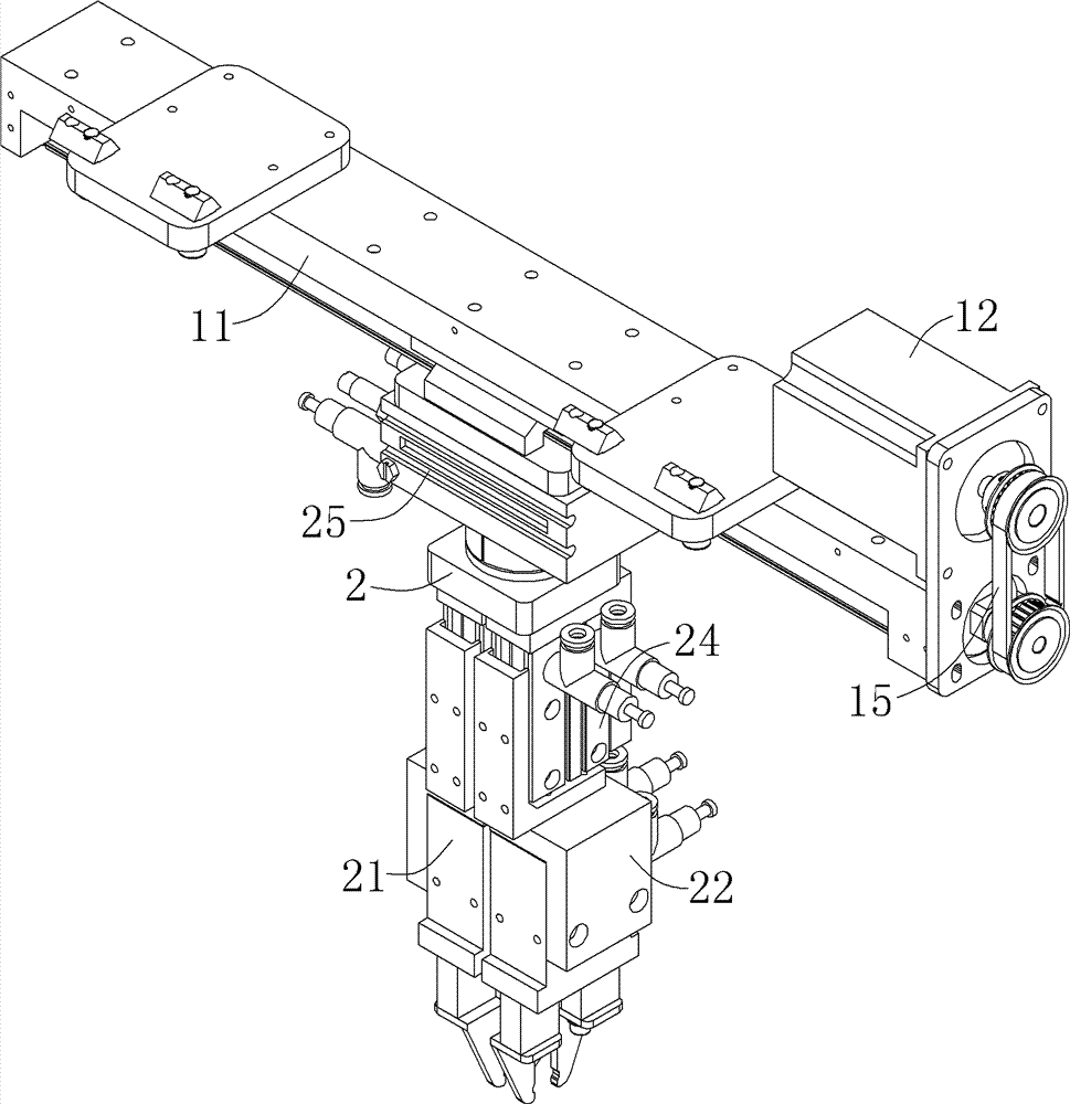 Upper transmission mechanism of automatic lacing machine