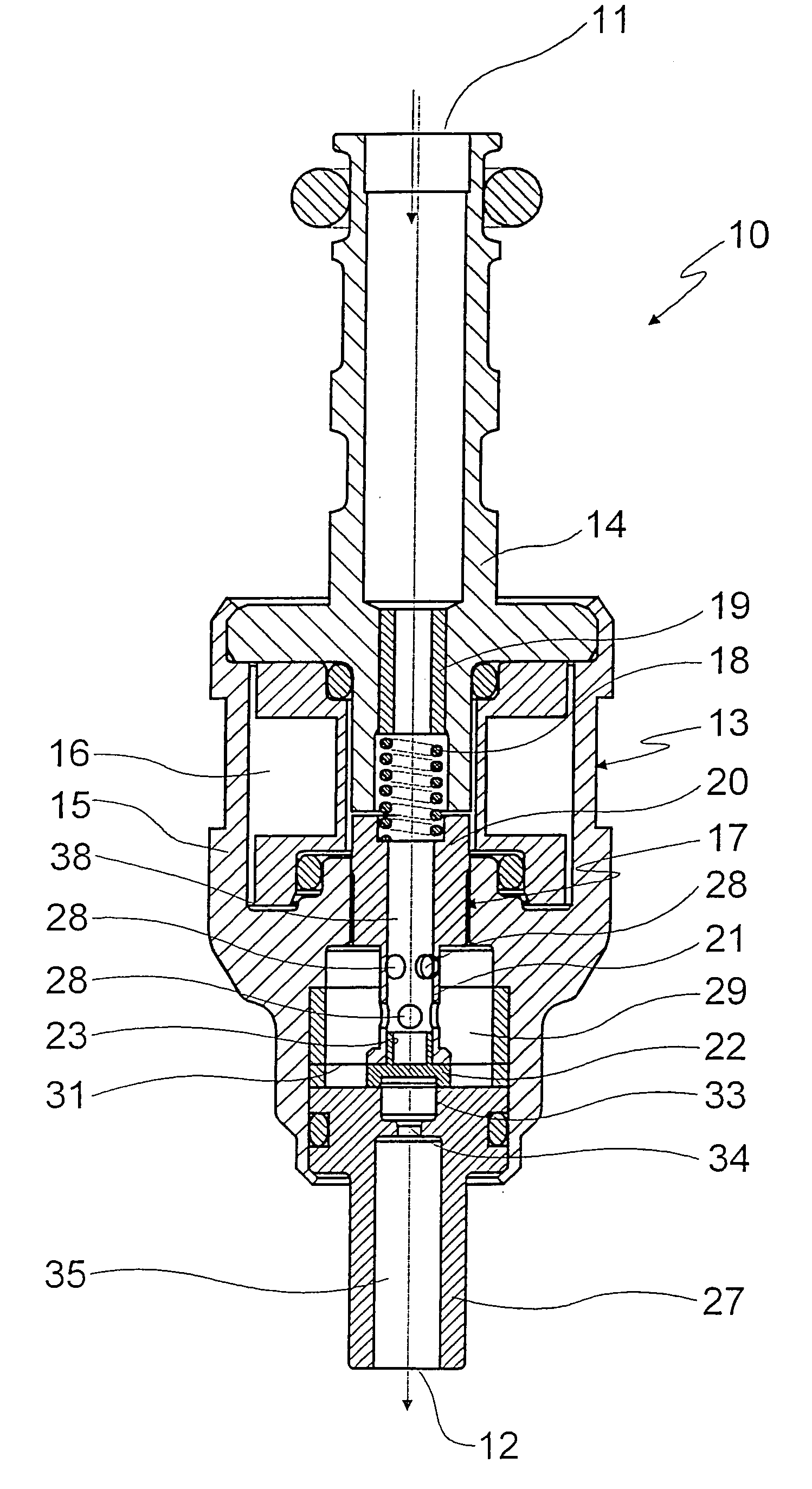 Valve for controlling a fluid