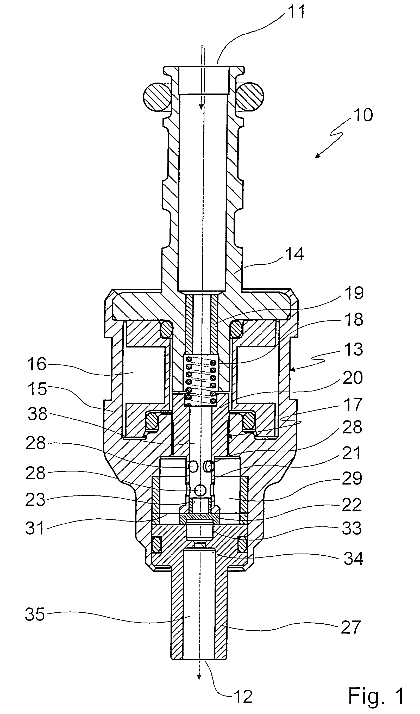 Valve for controlling a fluid