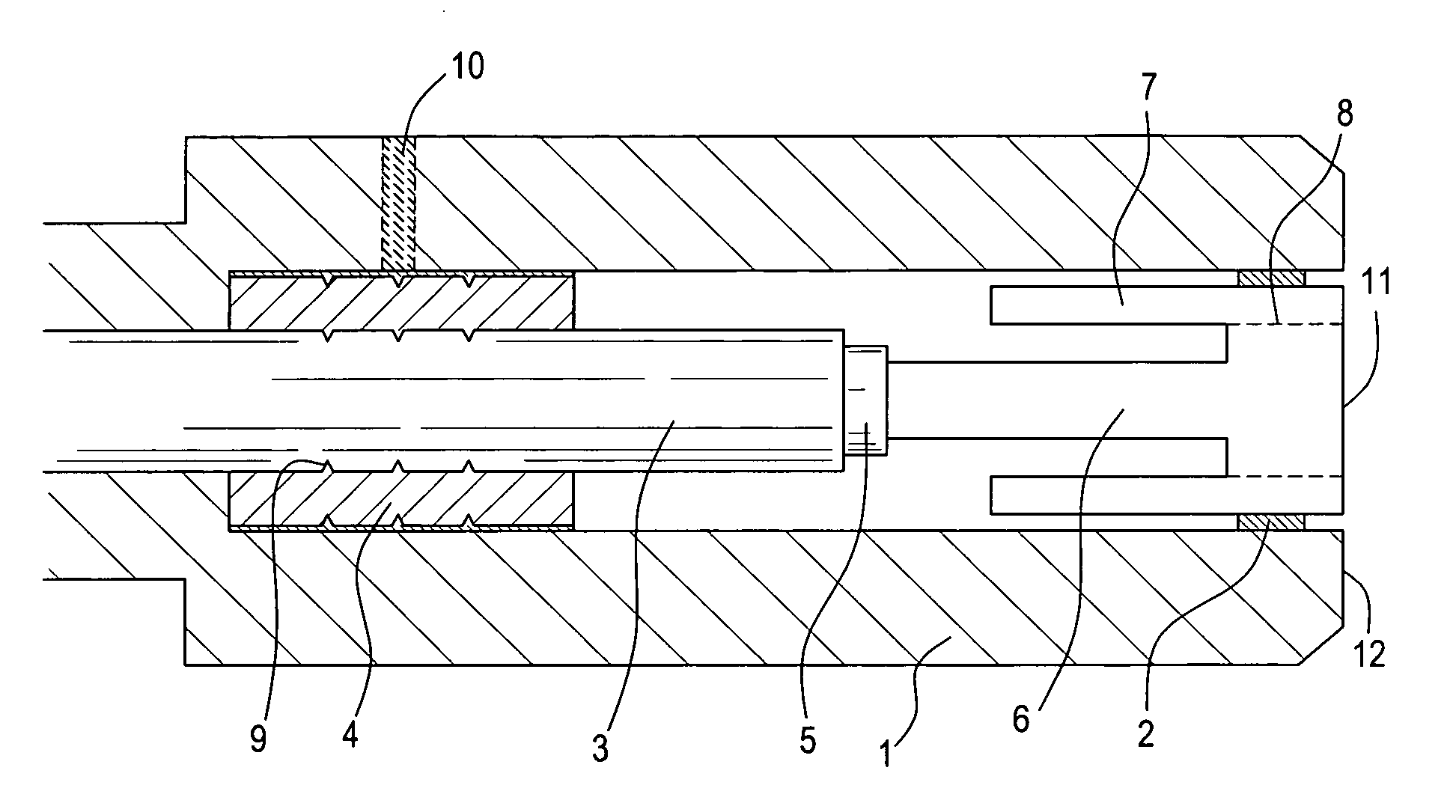 Fiber optic connector for coupling laser energy into small core fibers, and termination method therefor