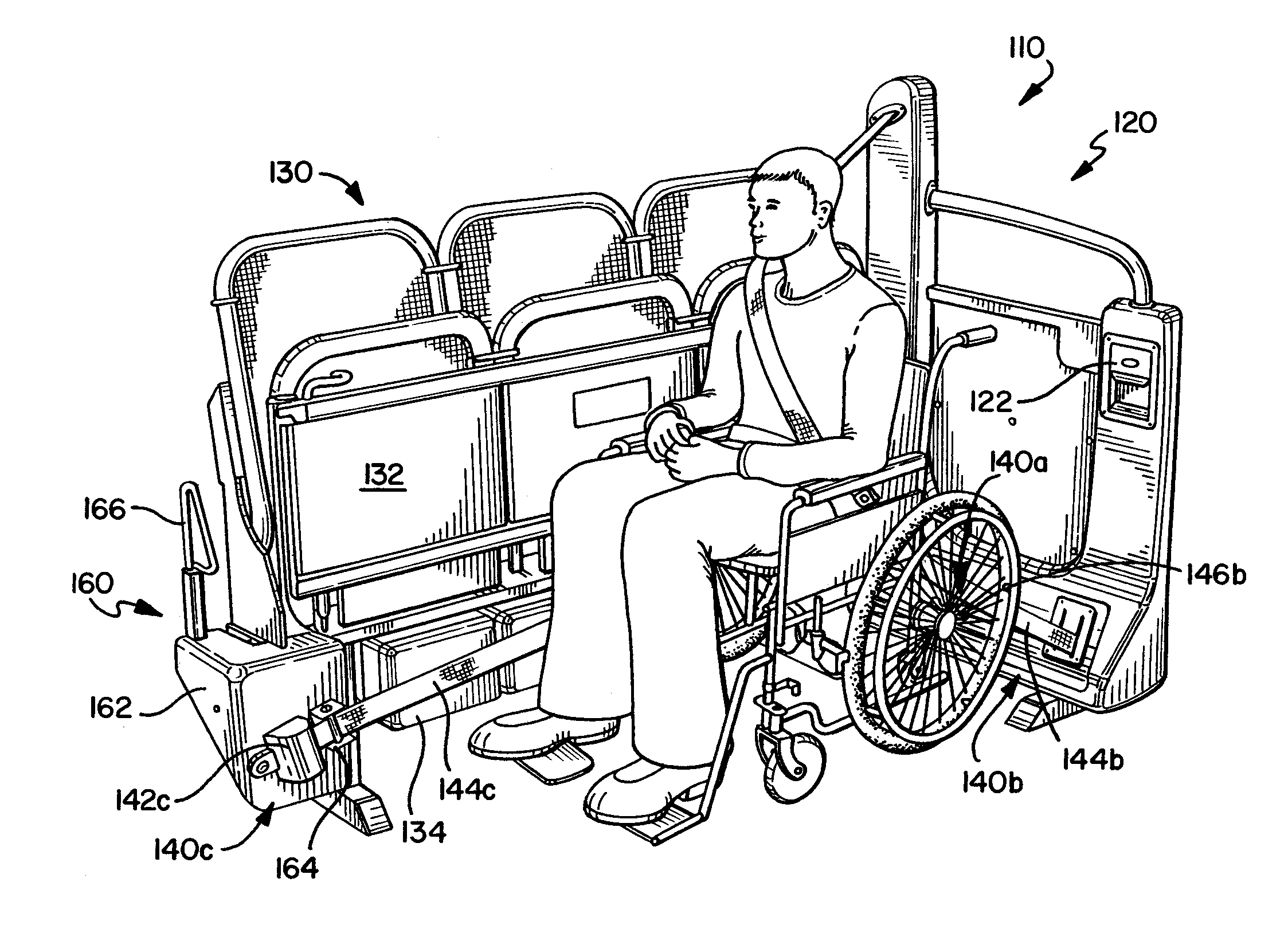3-Point Wheelchair Passenger Securement System