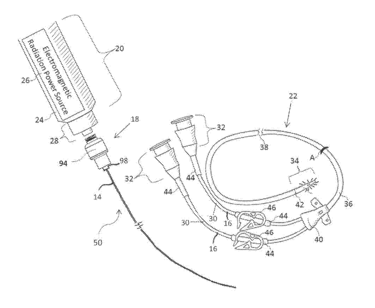 Method and apparatus for removable catheter visual light therapeutic system