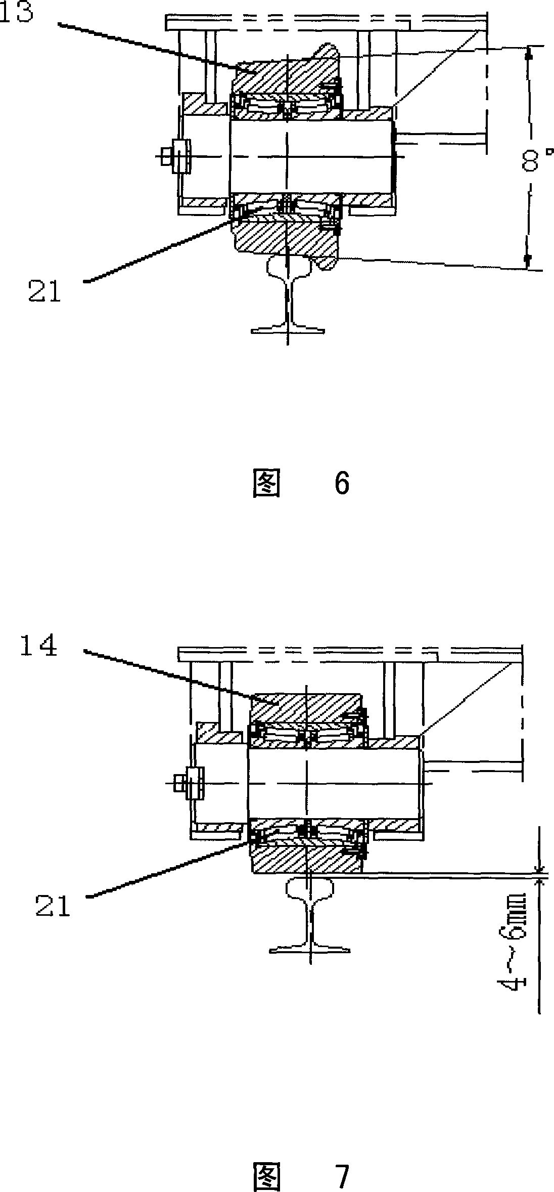 Device for transferring non-standard track space engine on the standard track space circuitry