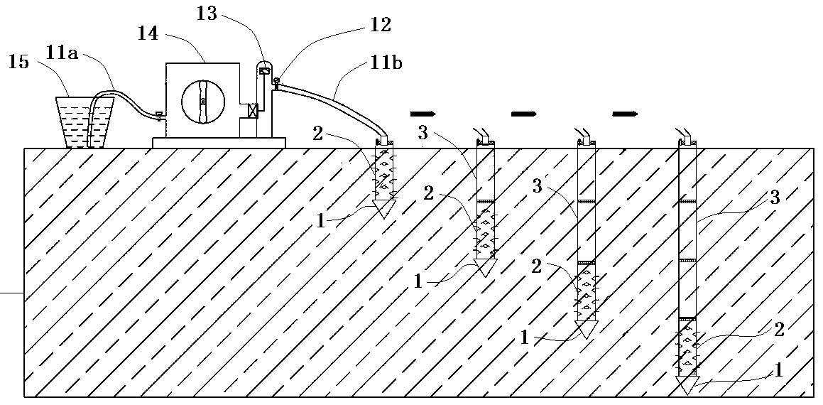 Multi-layer in-situ agent injection method for contaminated site