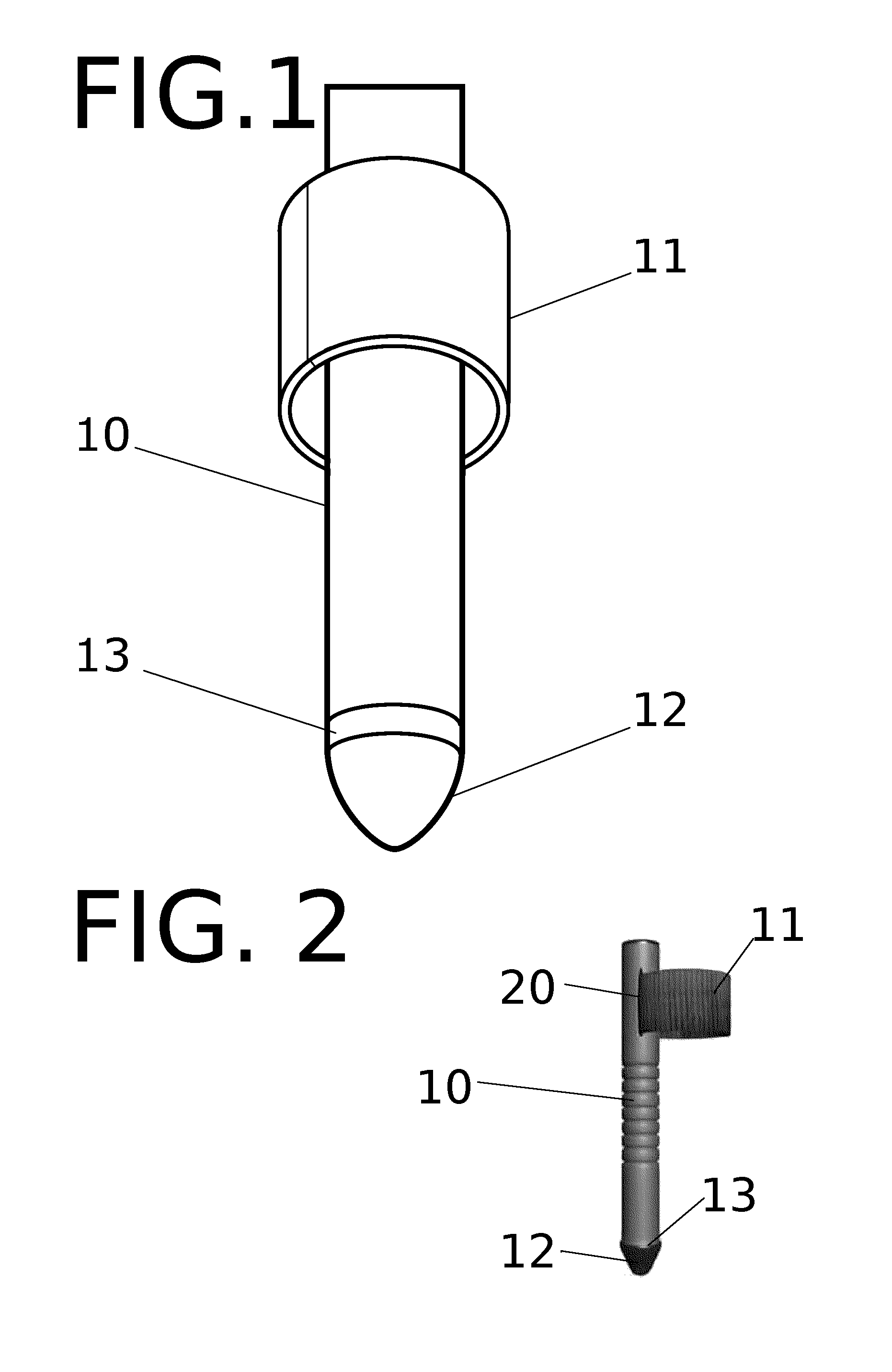 Finger stylus for touch screen devices