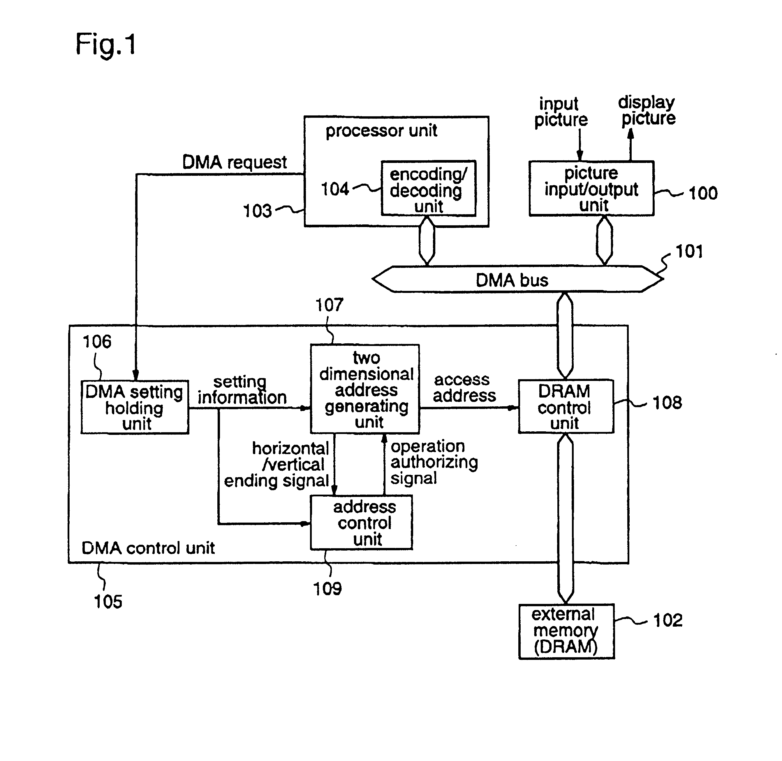 Video processing apparatus for performing address generation and control, and method therefor