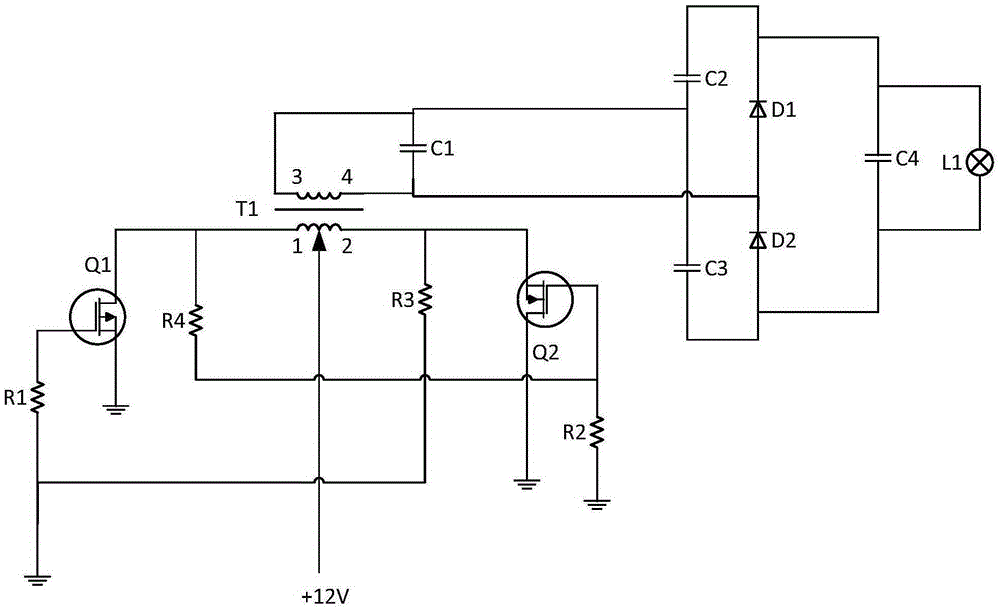 Inverter power supply circuit capable of preventing too high load power