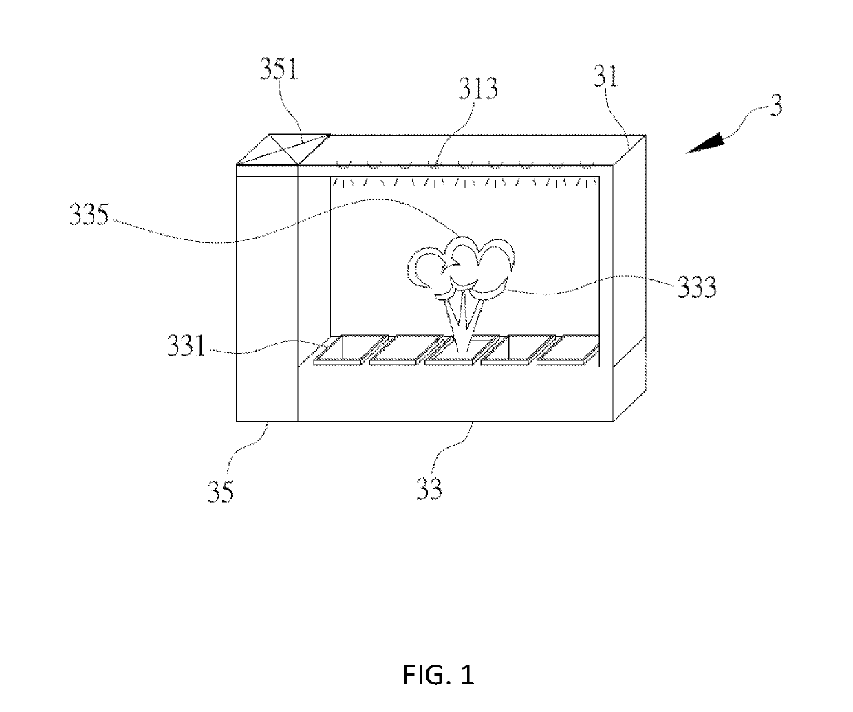 LED Lighting/Gardening Device and Office Screen Comprising the Device