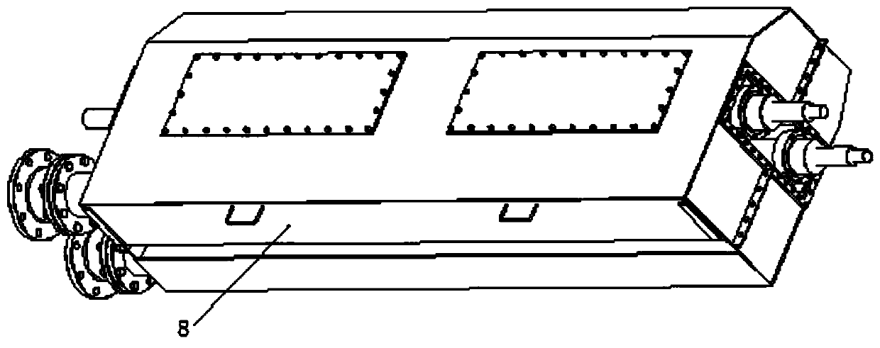 An annealing furnace inlet sealing cover device