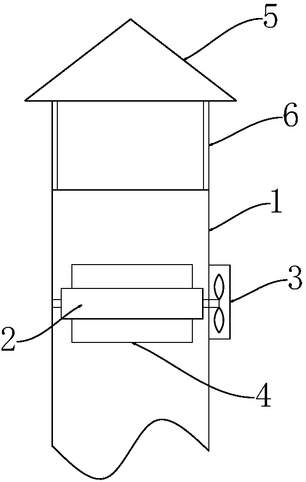 Reinforced outdoor ventilation pipe for decoration