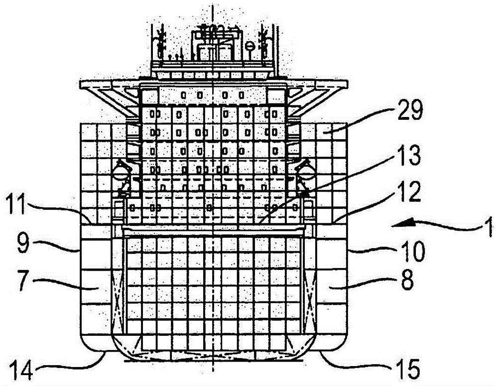 Method for enlarging a ship and enlarged ship