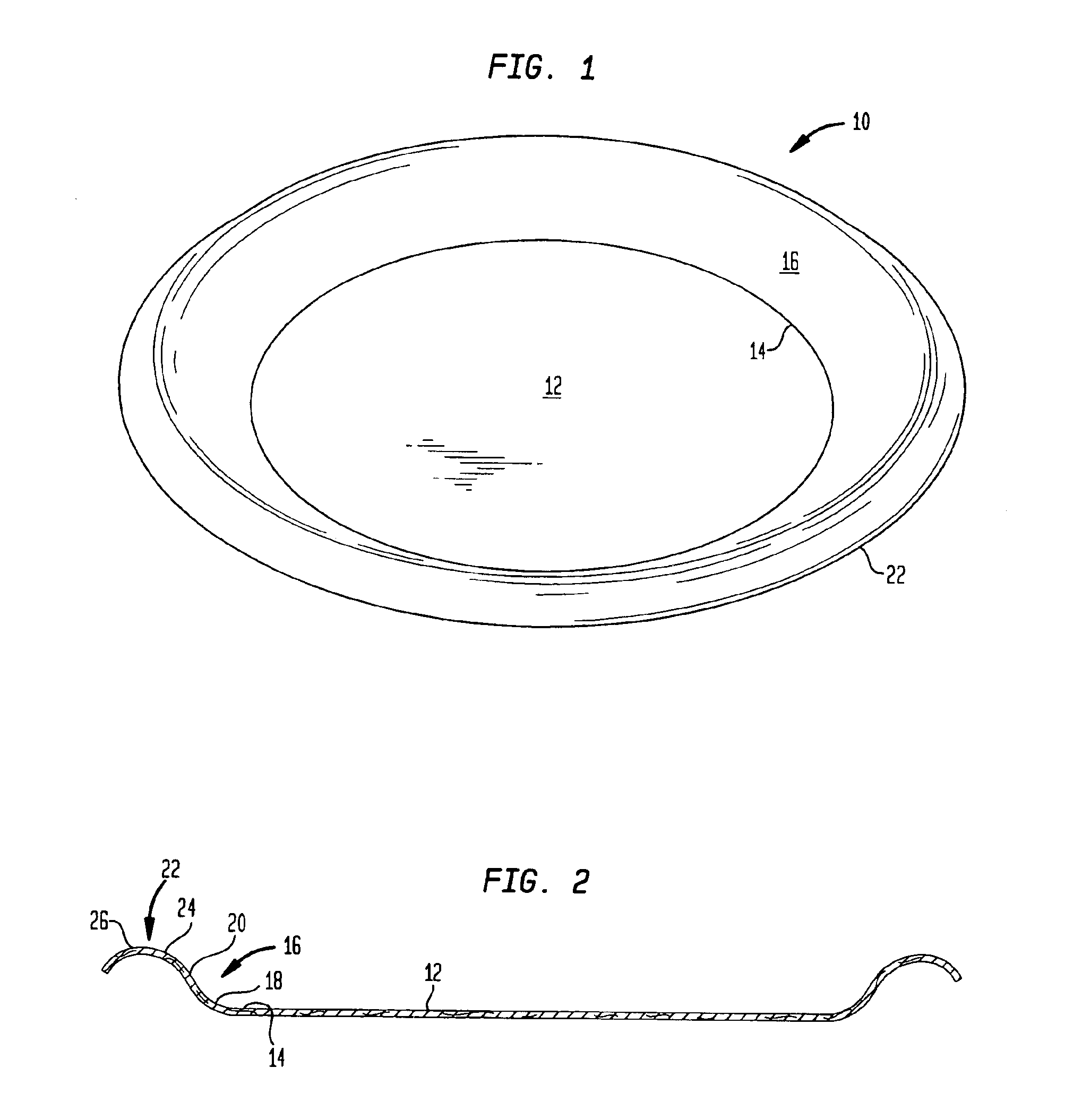 Thermoformed food containers with enhanced rigidity