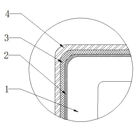 Laminating spraying section bar, and laminating spraying method