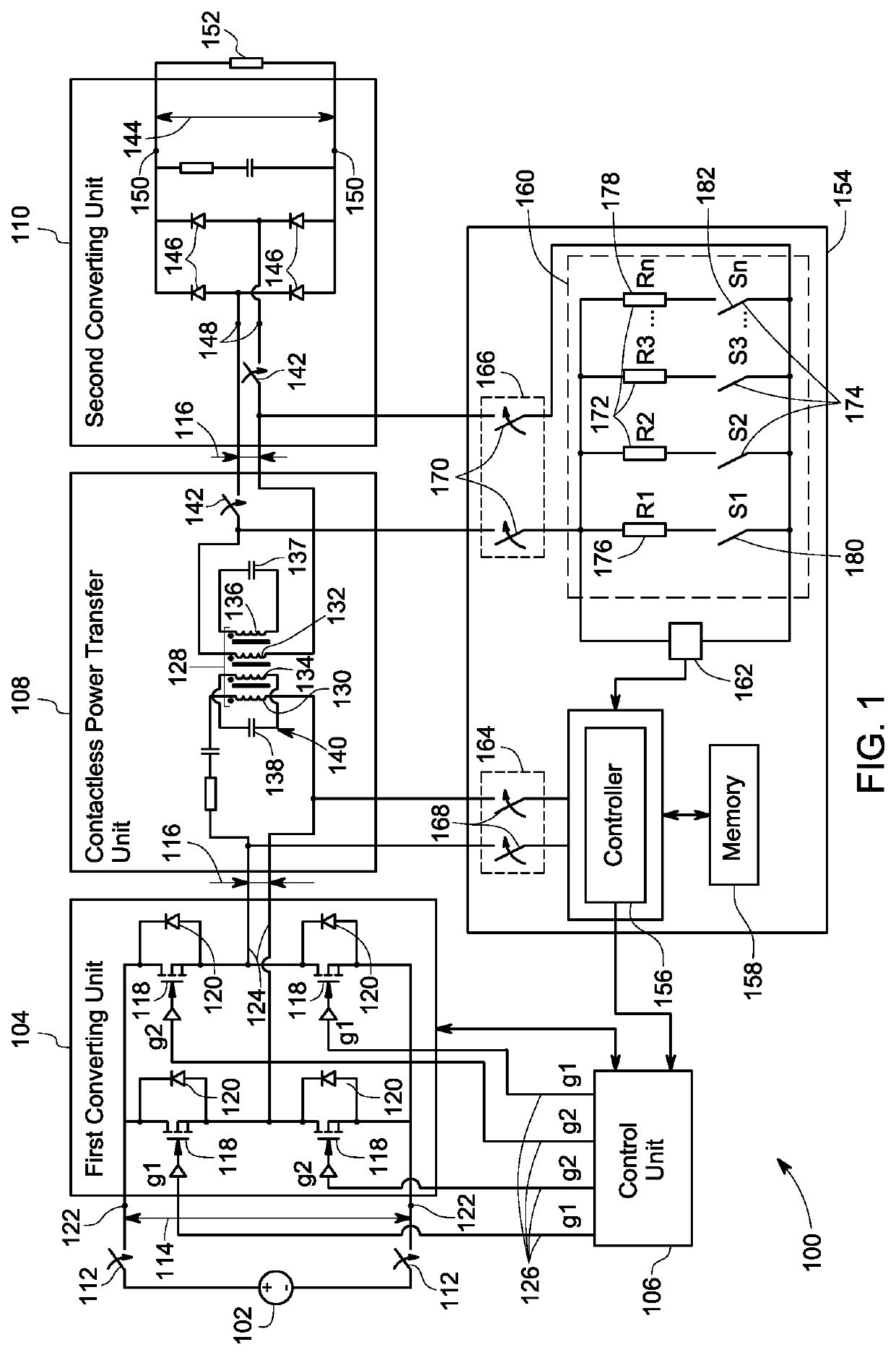 Calibration device and method for determining an optimal operating frequency of a power transfer system