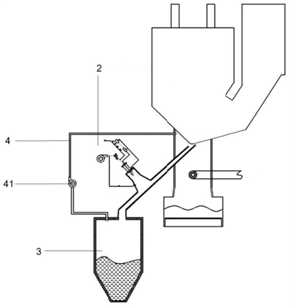 Liquid slag conveying system and method for liquid slag discharging boiler