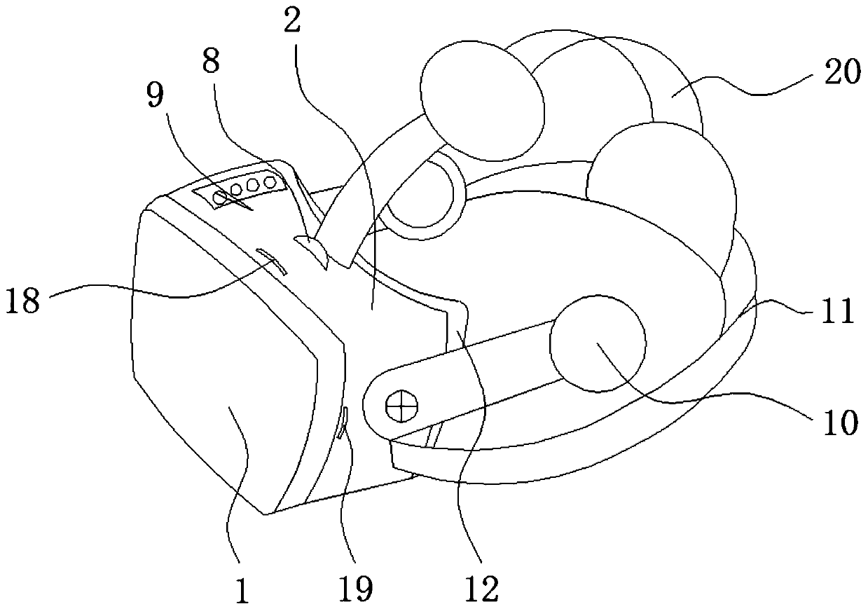 VR glasses system with eye fatigue relieving function