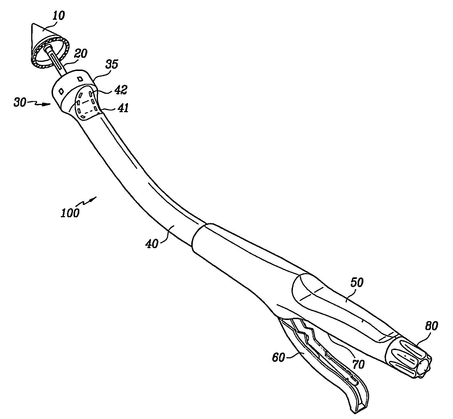 Circular surgical stapler with a detachable anvil