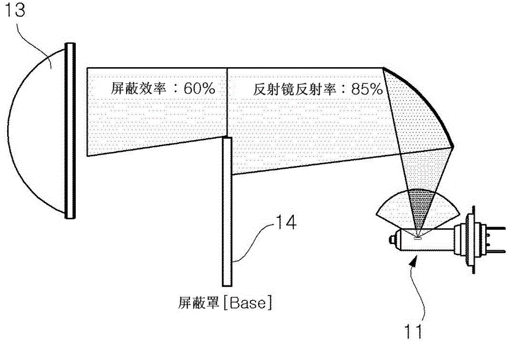 Multi-array LED chip for embodying cut-off line and head lamp having the same
