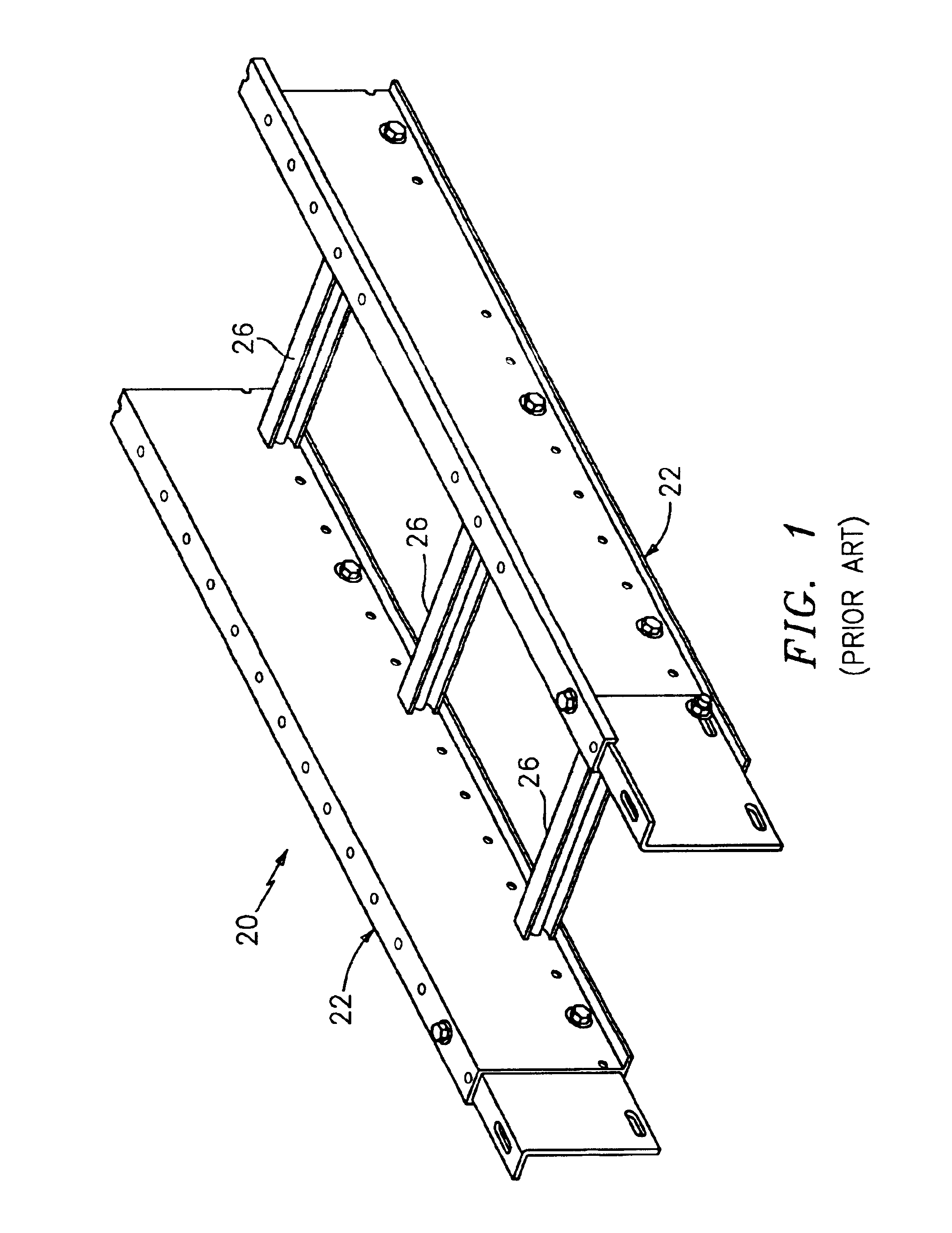 Cable tray apparatus and method