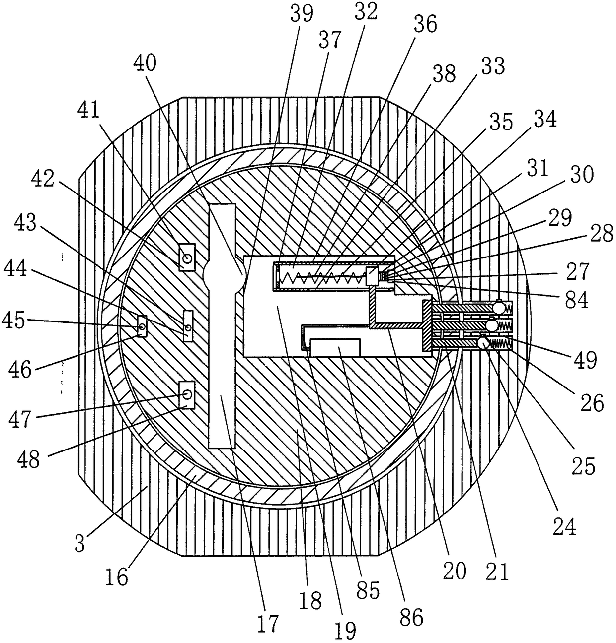 Hockey lock system with active alarm function