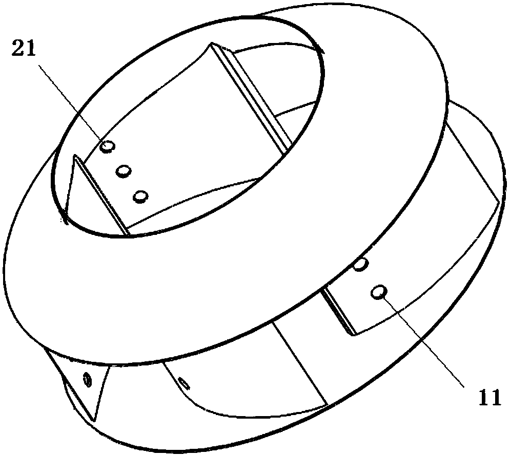 Centrifugal impeller and hollow blade thereof