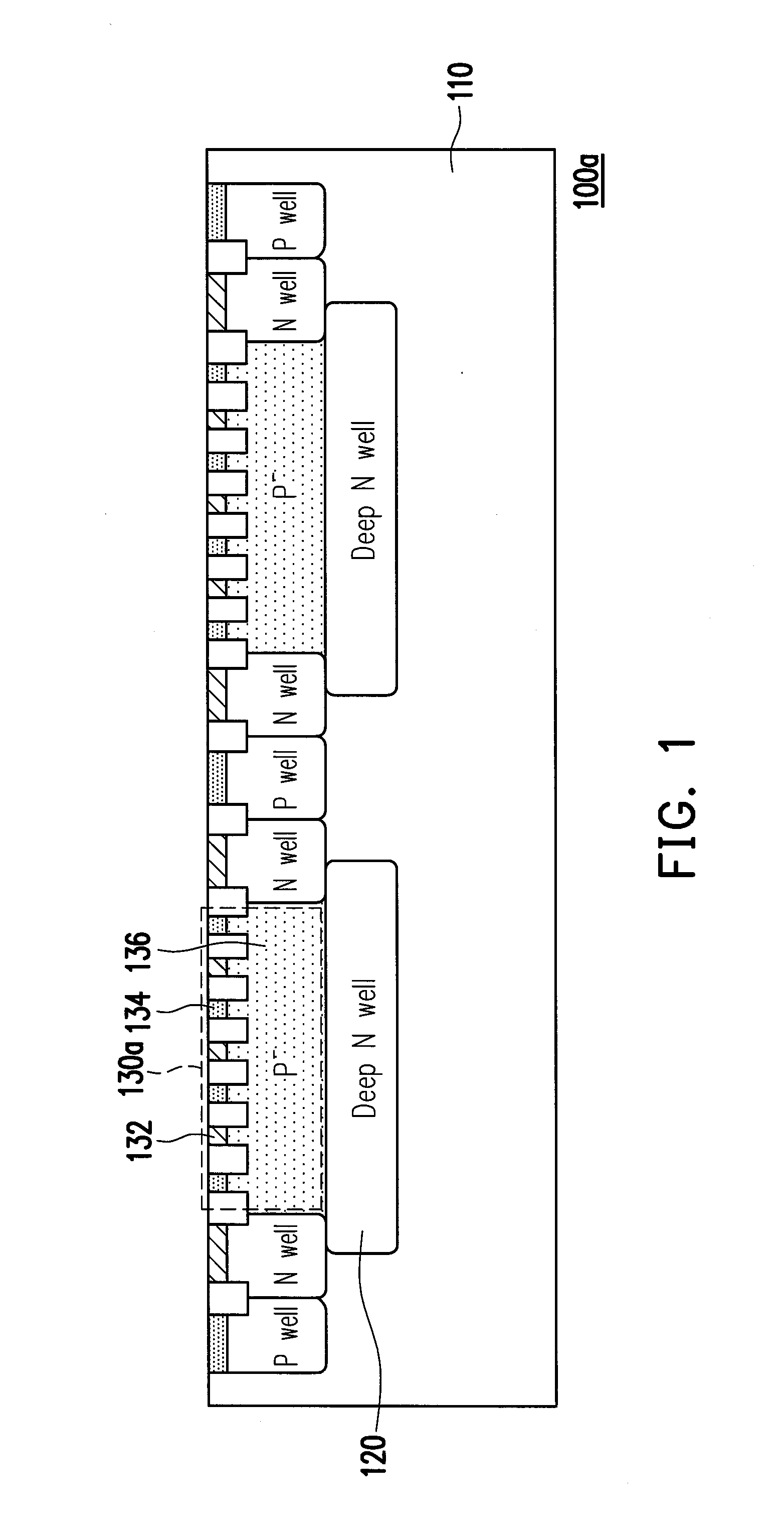 Si photodiode with symmetry layout and deep well bias in CMOS technology