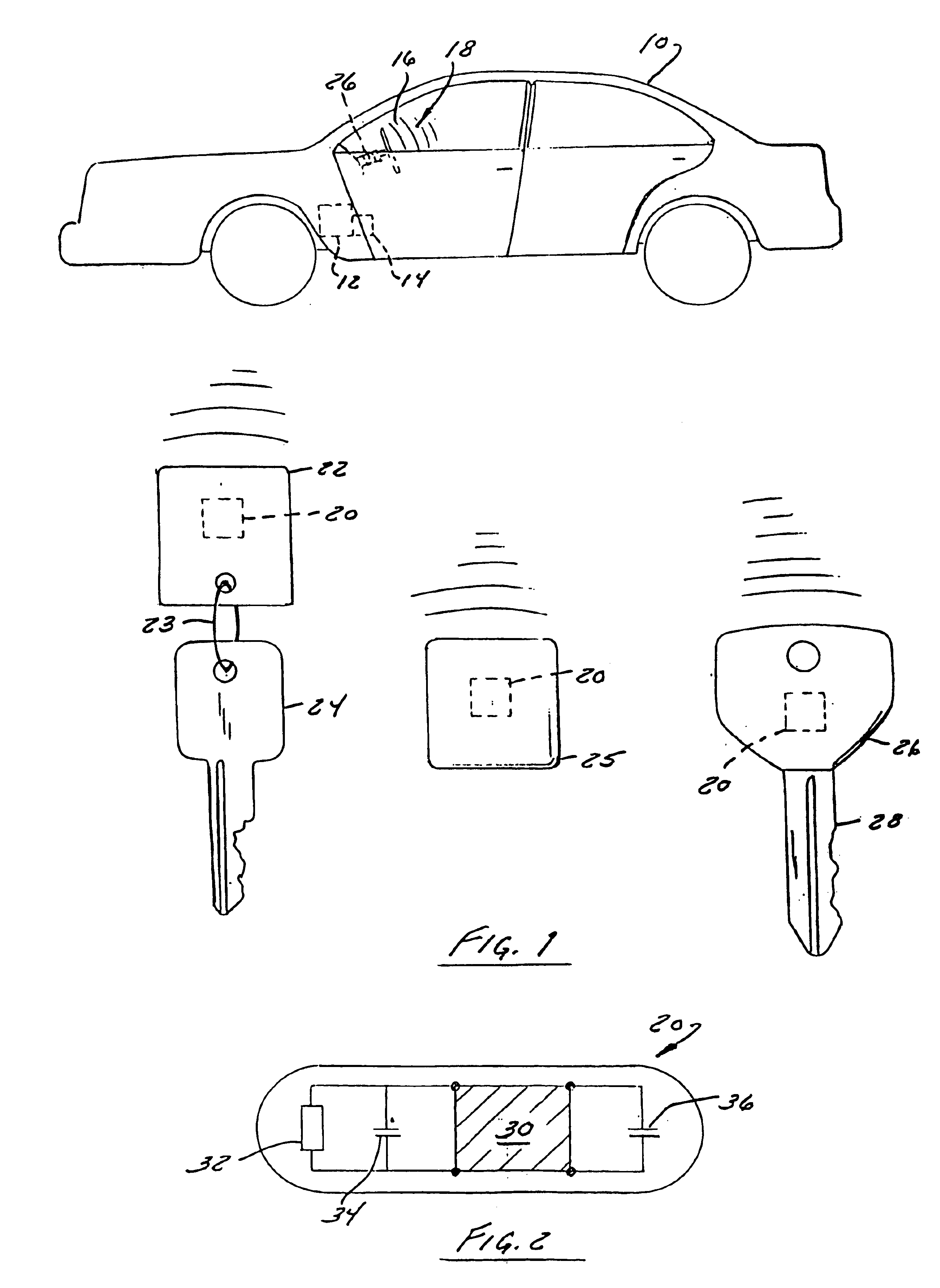Transponder communication and control system for a vehicle