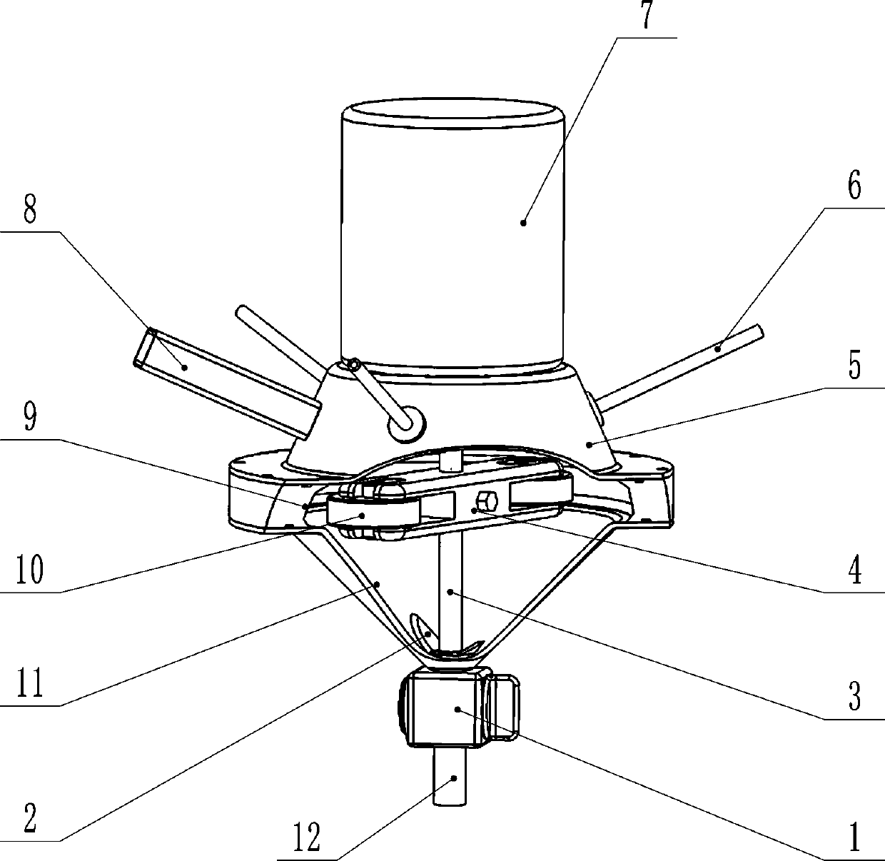 Rolling high speed blender