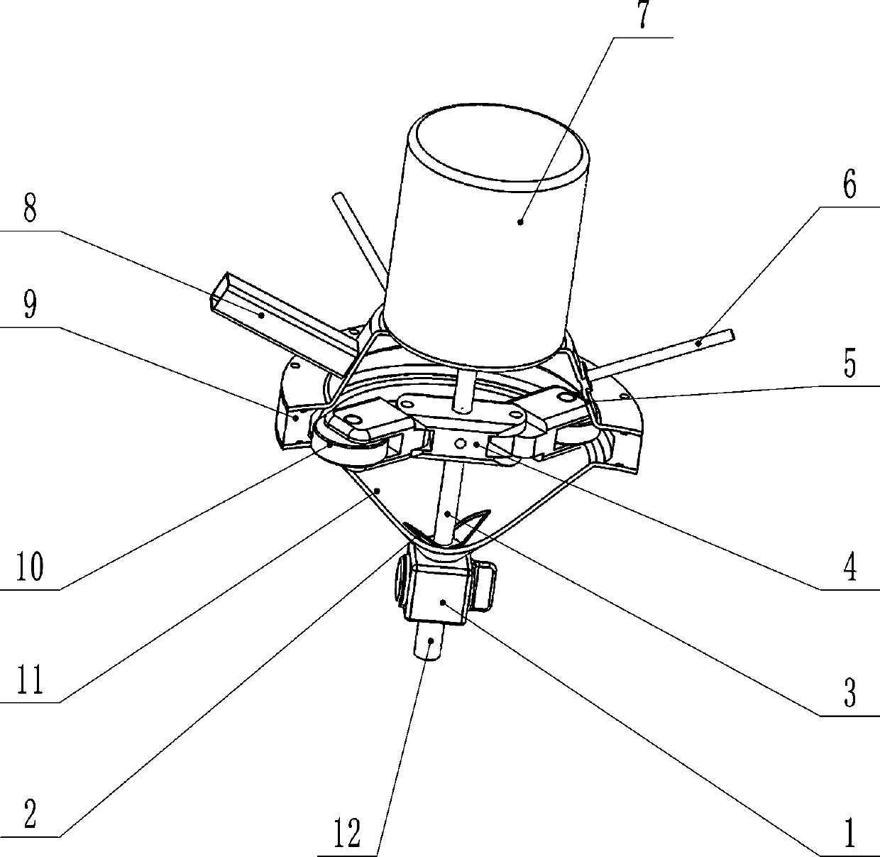 Rolling high speed blender