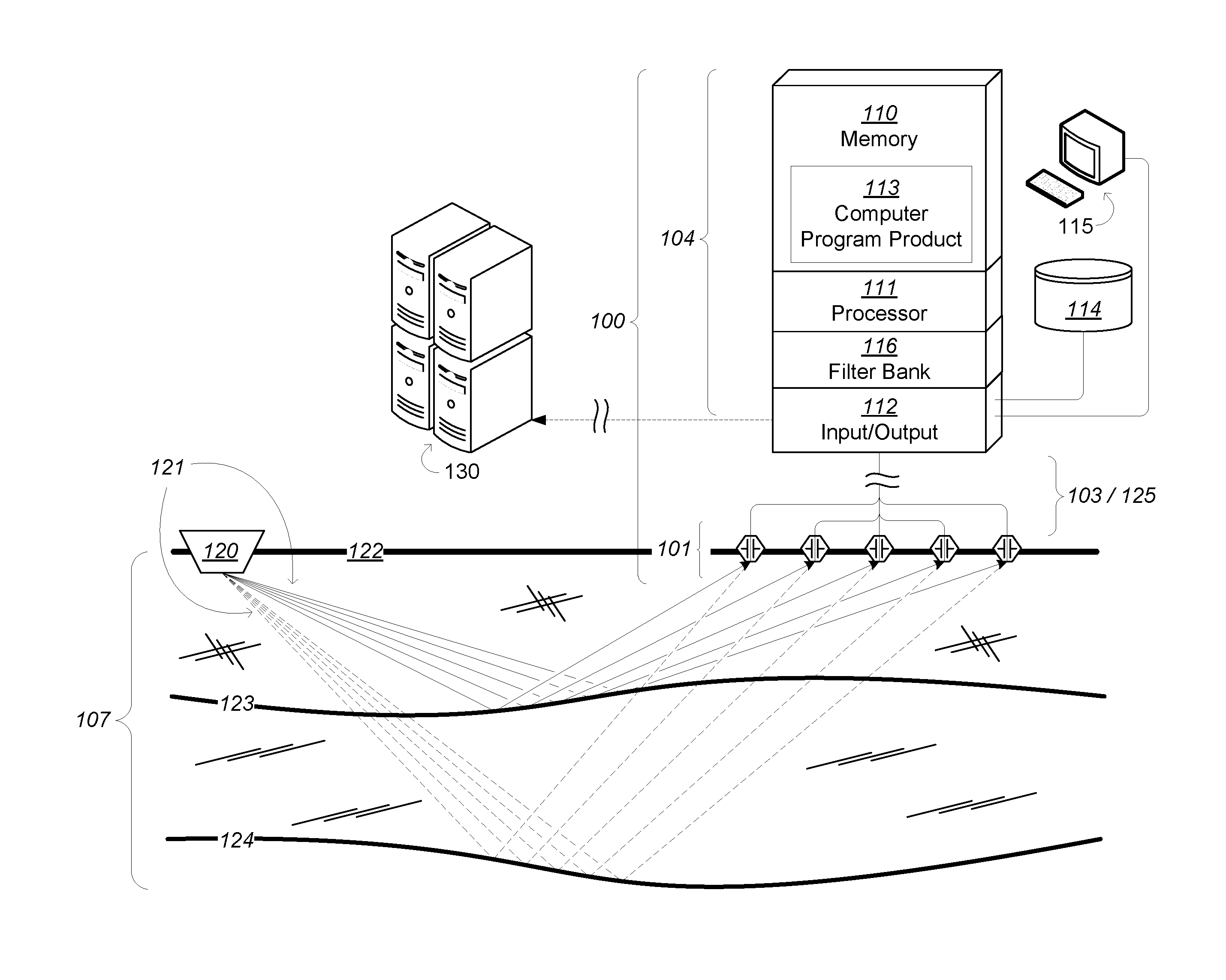System, Machine, and Computer-Readable Storage Medium for Forming an Enhanced Seismic Trace Using a Virtual Seismic Array