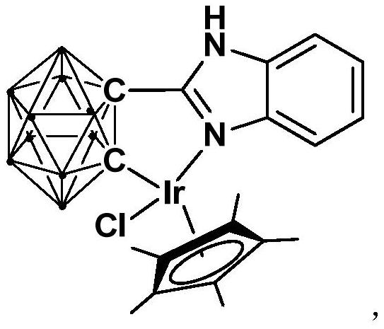 Iridium complex containing carboryl benzimidazole structure and its preparation method and application