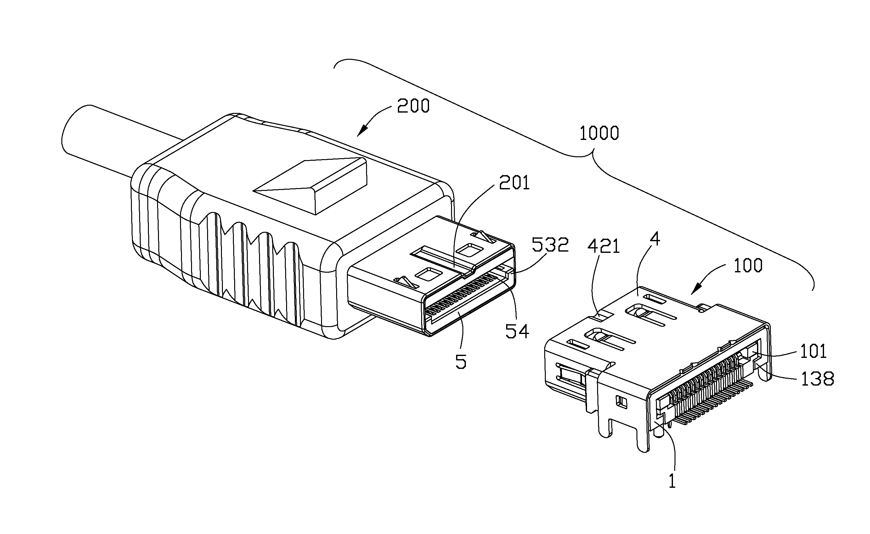 Electrical connector with improved mating member having Anti-mismating portion for preventing incorrect insertion