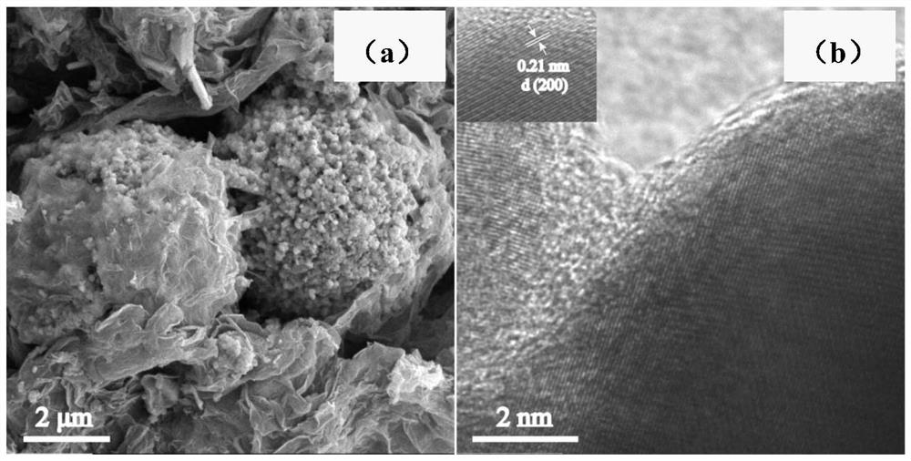 A kind of double metal selenide material wrapped in graphene and its preparation method and application