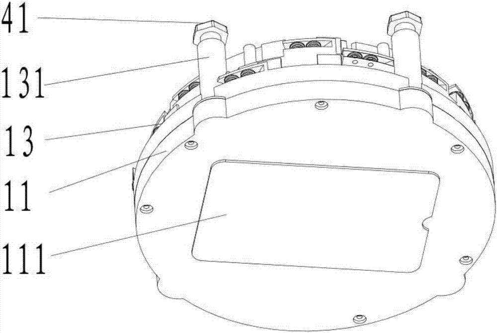 Transmission structure of automobile protective cover