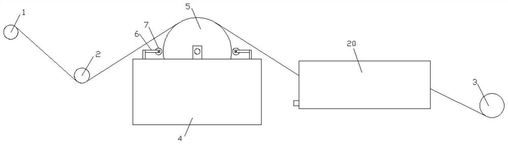 Battery pole piece coating device