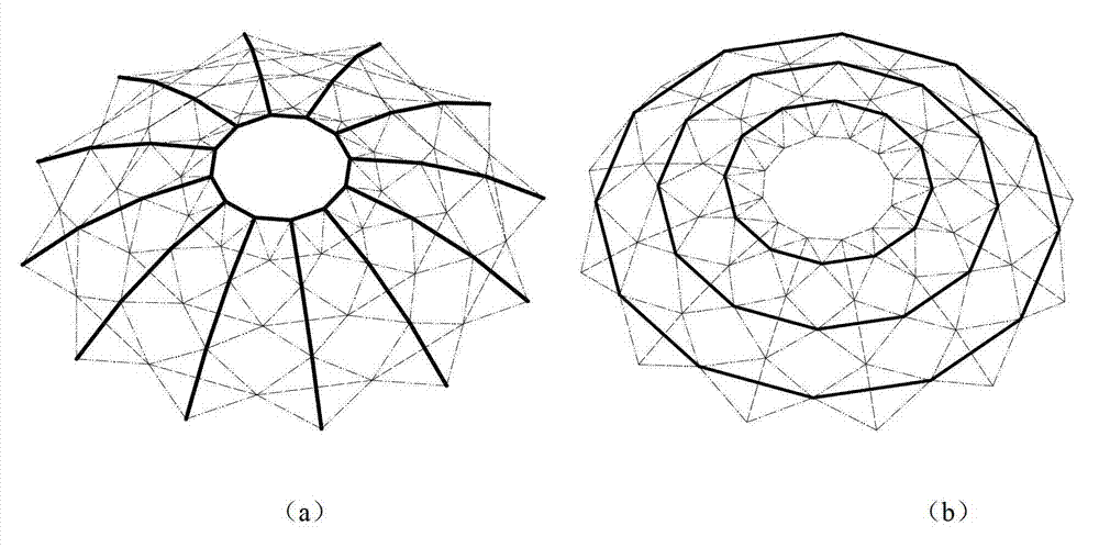 Spherical reticulated shell composed of connected quadrilateral-planed six-rod tetrahedron units