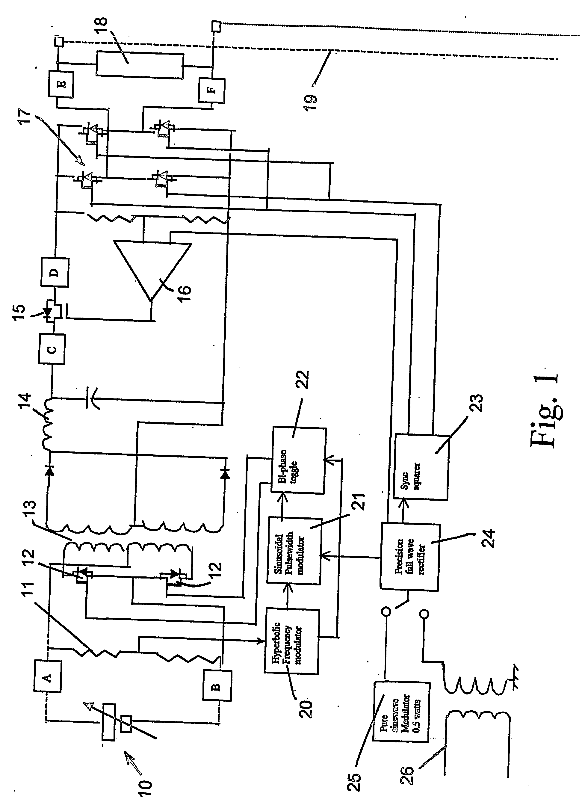 Sinewave inverter using hybrid regulator
