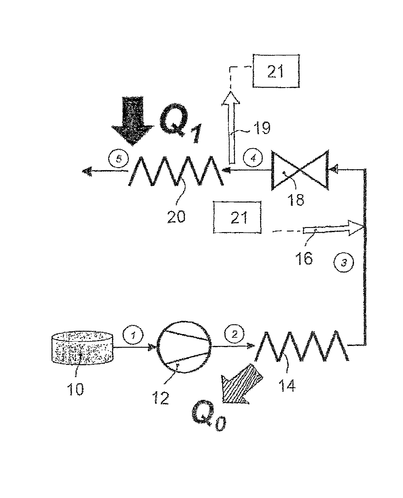 Method and device for lubricating and cooling a bearing that is subject to high loads