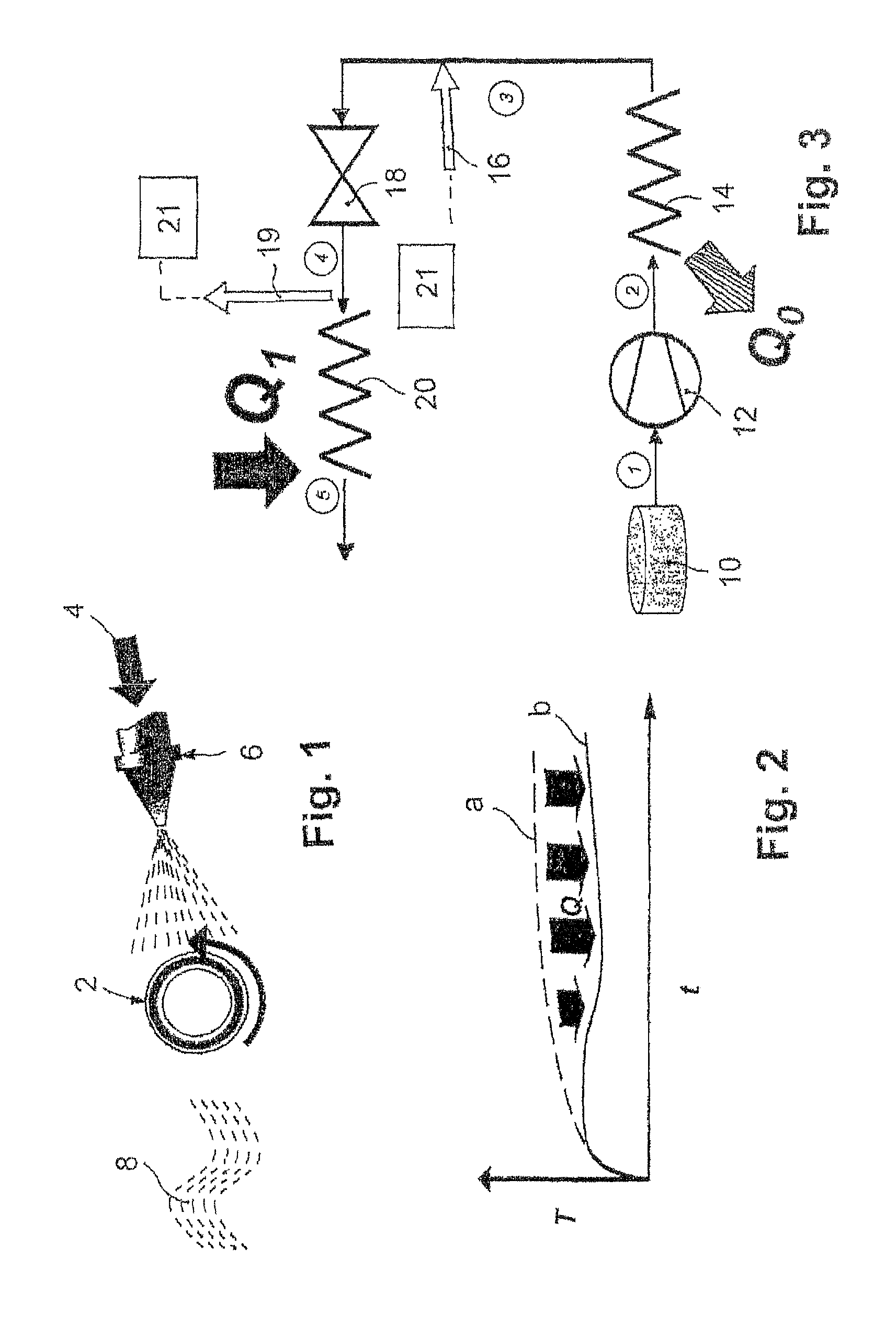 Method and device for lubricating and cooling a bearing that is subject to high loads