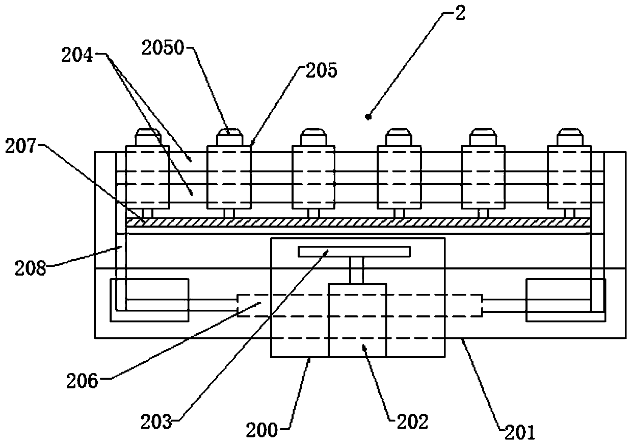 The conveying mechanism of the molding device for injection molding liquid plastic bottles