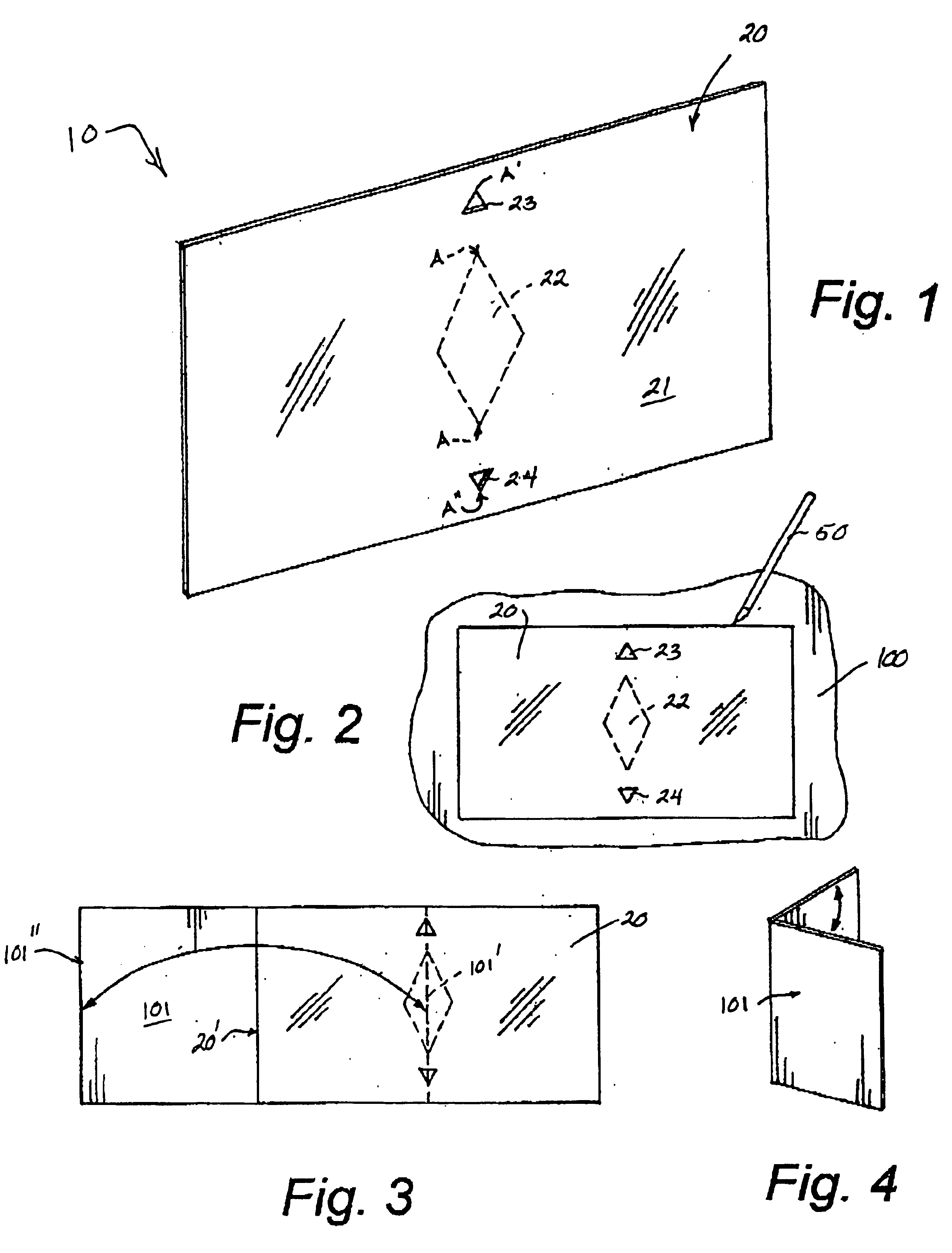 Card folding template